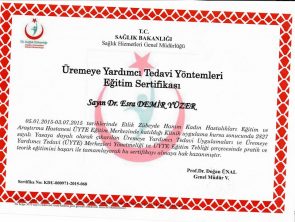 Üremeye Yardımcı Tedavi Yöntemleri Sertifikası